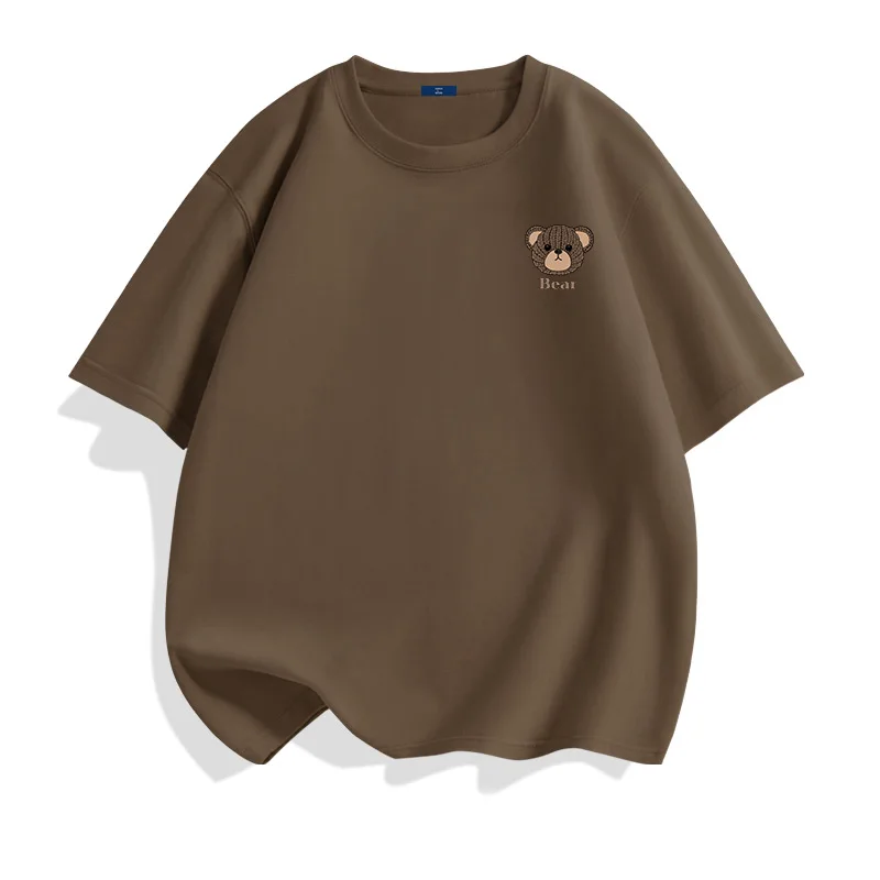 Men's Cute Bear T-shirt, Oversize Casual Custom T Shirt, Bear Paw Claw Cotton Tops, O-neck Short Sleeve Shirt S~ XXL 3XL 4XL 5XL