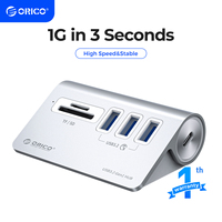 ORICO 4 Port USB 3.0 HUB High Speed Aluminum 5Gbps Transfer New Mac Design Mini High Quality USB HUB Splitter With Data Cable