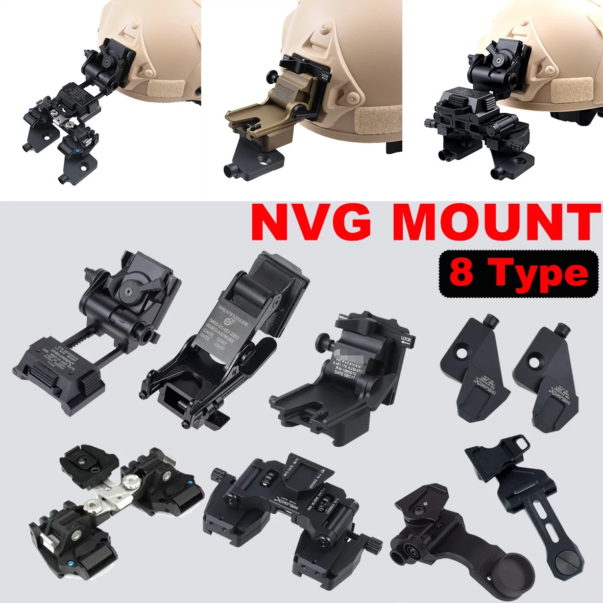 

Tactical MICH M88 FAST Helmet Mount Kit For Rhino NVG PVS-14 Night Vision J Arm Mount Adapter Monocular Accessories