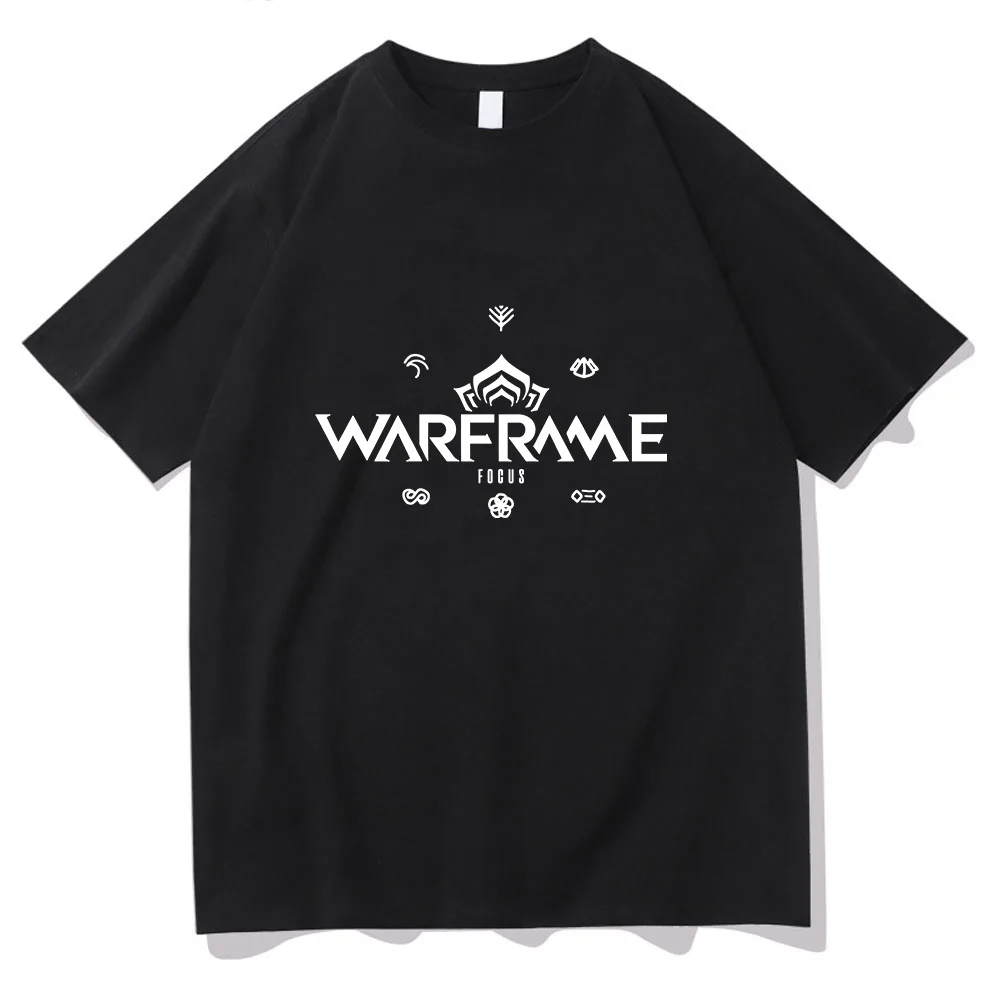 Warframe T-shirt Fashion Round Neck Cotton Short Sleeve Tee-shirt Comic for Spring/Summer Casual Tshit Comfortable Unisex Tees