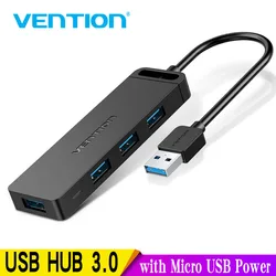 Vention USB 3.0 HUB 4 Port Adapter Multi USB 2.0 Splitter High Speed OTG for Macbook PC Computer Accessories USB Type-C Hub New