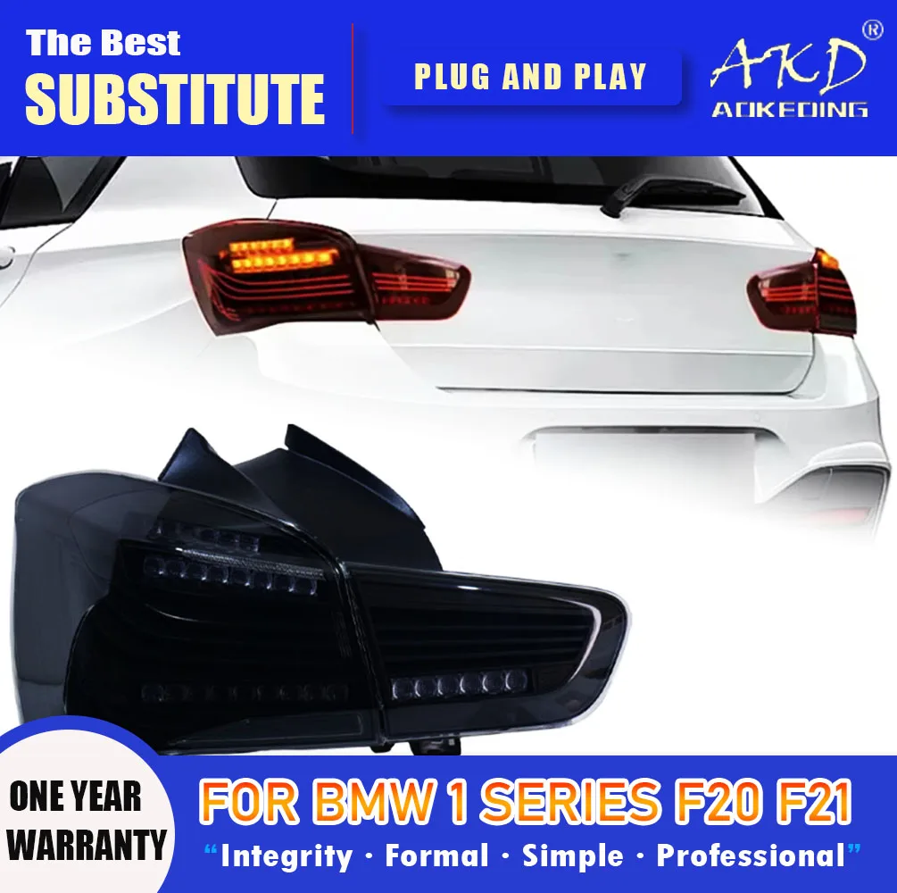 

AKD Tail Lamp for BMW 1-series F20 F21 LED Tail Light 2015-2018 F20 Rear Fog Brake Turn Signal Automotive Accessories