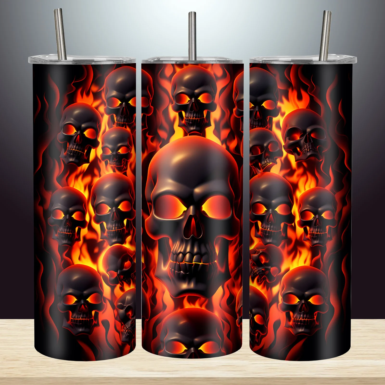 1pc, 20oz/590ml Melted Skull Tumbler, Halloween Decoration Horror Gift, Gifts For Skeleton Lovers, Horror Lovers Gifts, Gothic Tumblers Stuff Gift For Birthday, Stainless Steel Vacuum Insulated Coffee Travel Mug, Halloween Gift, Father's Day Gift