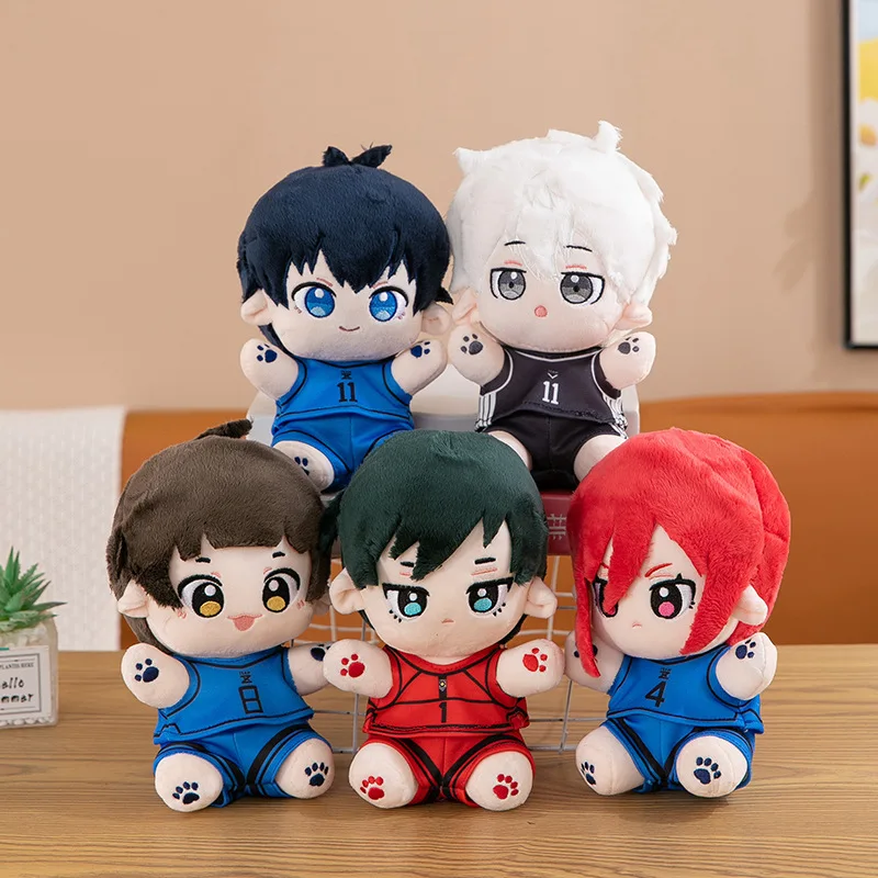 22cm Game Blue Lock Isagi Yoichi Plush Doll Anime Seishiro Nagi Itoshi Rin Kawaii Soft Stuffed Pillow Toys Kids Birthday Gift