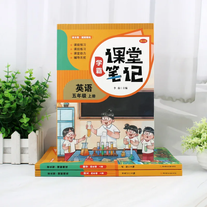 ملاحظات الفصول الدراسية: كتب المعرفة الصينية والرياضيات والإنجليزية للصفوف 1، 2، 3، 4، 5، و6