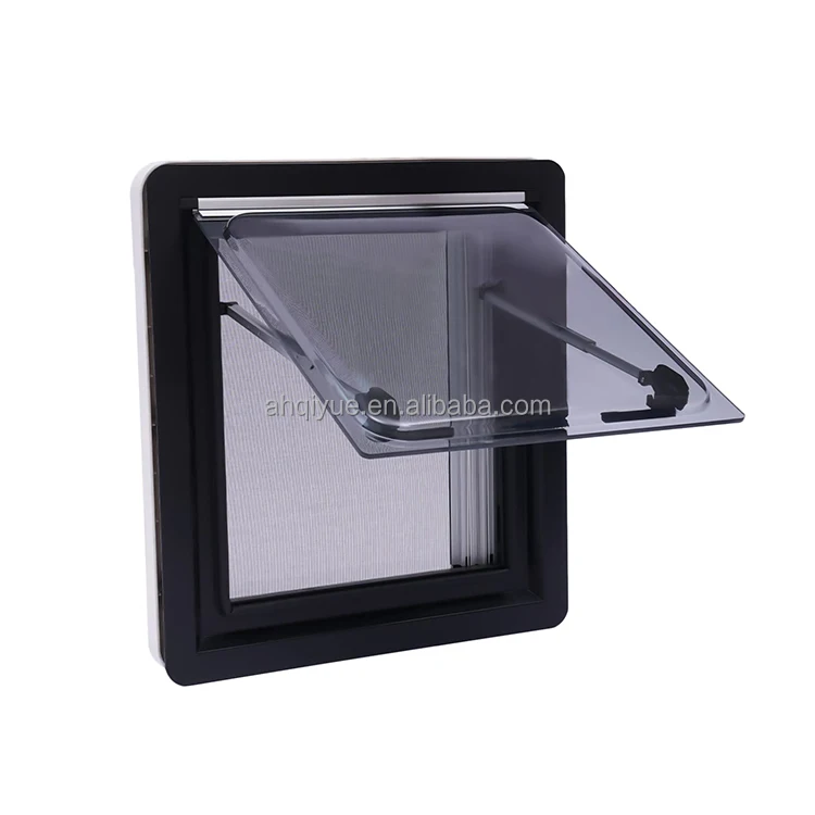 QIYUE Aluminum Frame Extrapolation Window Push-out Camper Van Caravan Awning Window 450x500mm