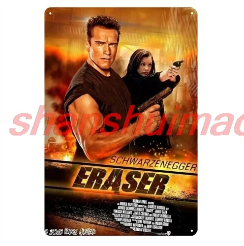 Eraser arnold schwarzenegger Movie Metal Poster Tin Sign - 20x30cm Plate sign
