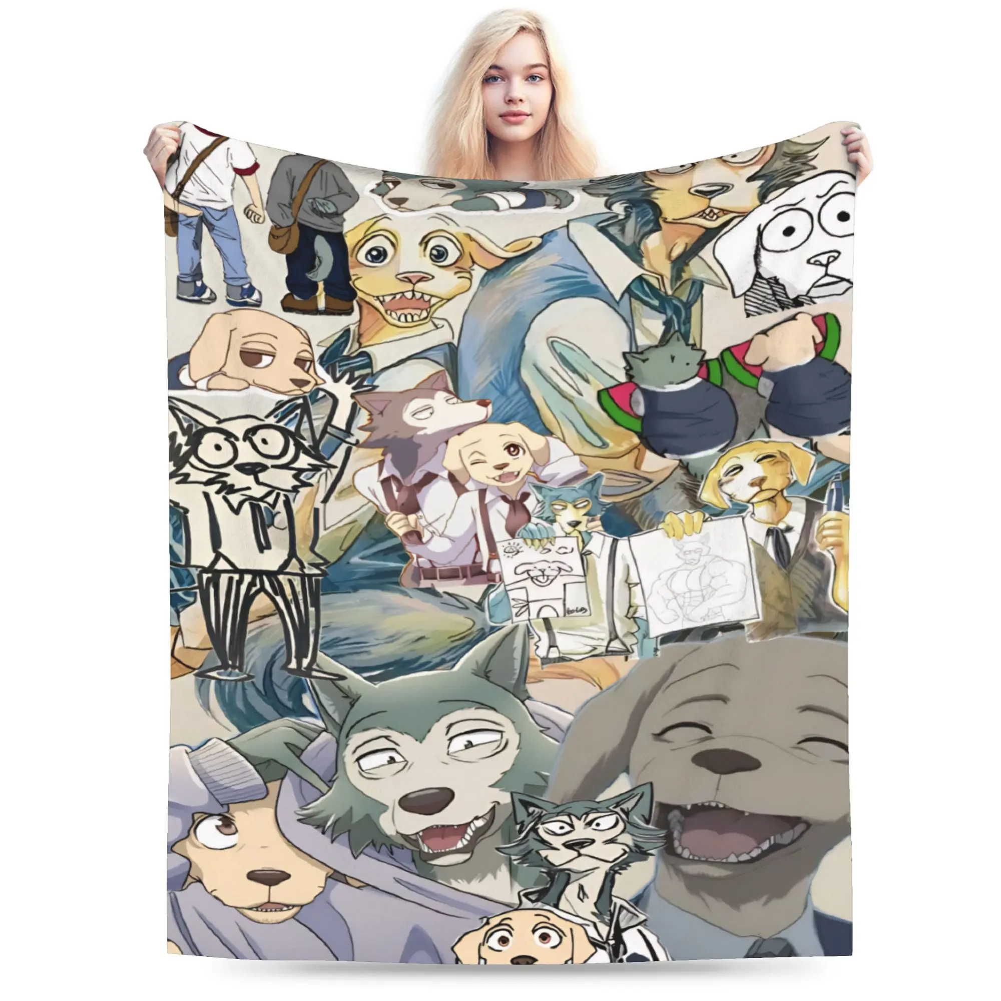 Beastars  Blanket Super Soft Fleece Cozy Gift  Throw Blanket Rug Piece