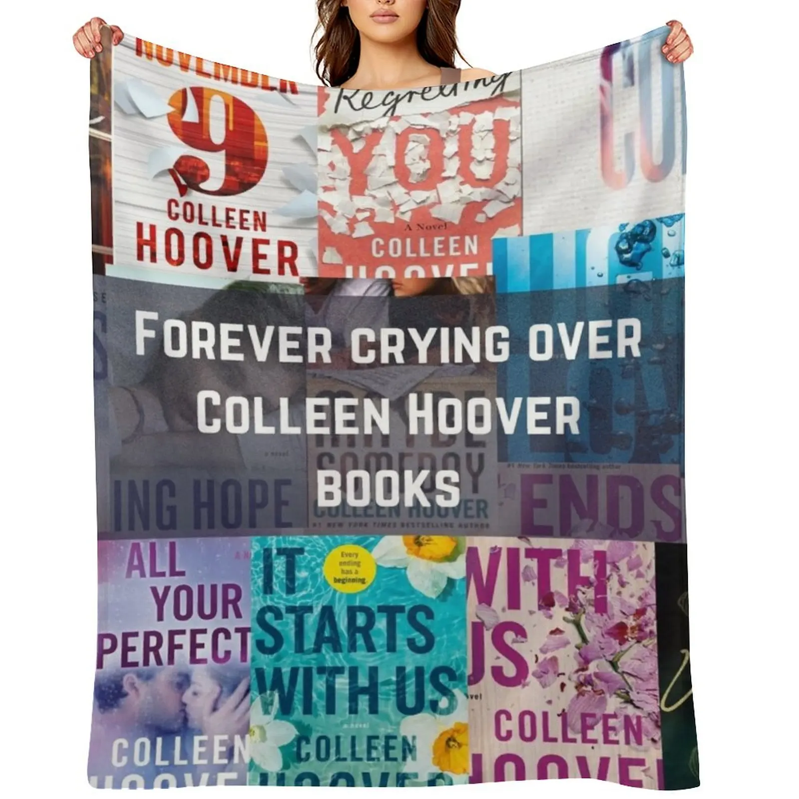 

Colleen Hoover book design Throw Blanket bed plaid Sofa Extra Large Throw Hairy Blankets