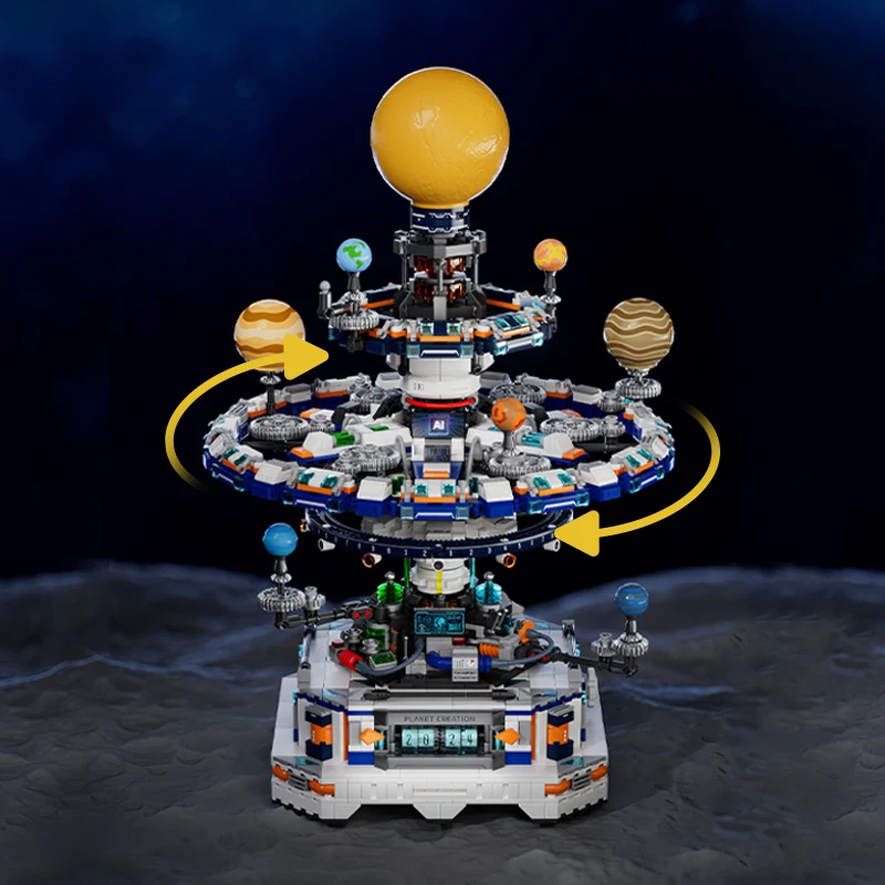 

Weekit Planet Building Blocks Sets Solar System Planet Creation Planet Instrument Bricks STEM Toys Adult Gifts with Lights