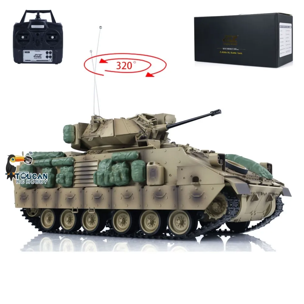 1/16 tongde rc tanque de batalha m2a2 bradley barril infravermelho combate elétrico veículo controle rádio sem bb pronto para correr modelo brinquedos