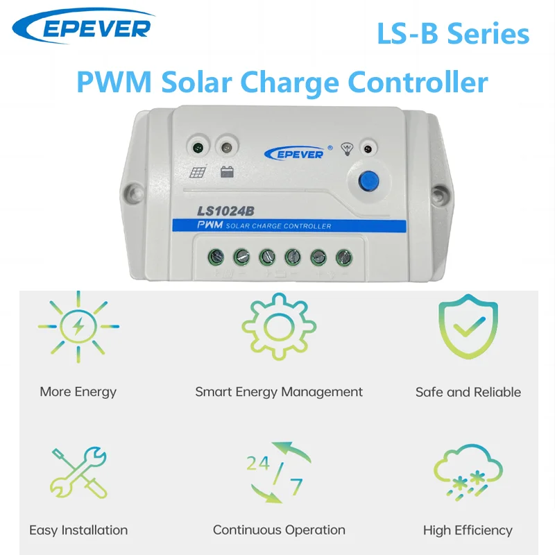 EPEVER-controlador de carga Solar, dispositivo automático Landstar con interfaz RS485, regulador de Panel Solar, accesorio opcional, 10A, PWM, 12V, 24V