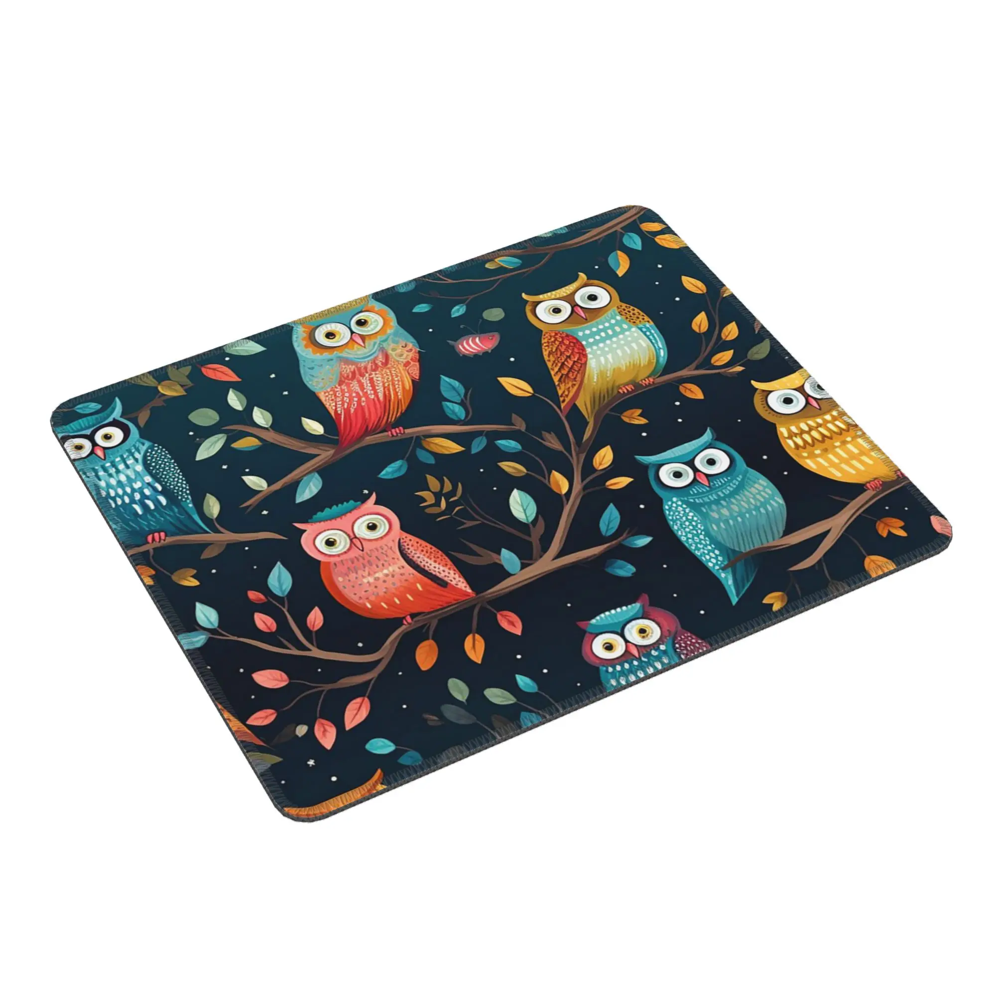 Cute Owl Stand On Branch Mouse Pad Computer Keyboard Mouse Mat Gamer PC Laptop Desk Mat Office Table Mats