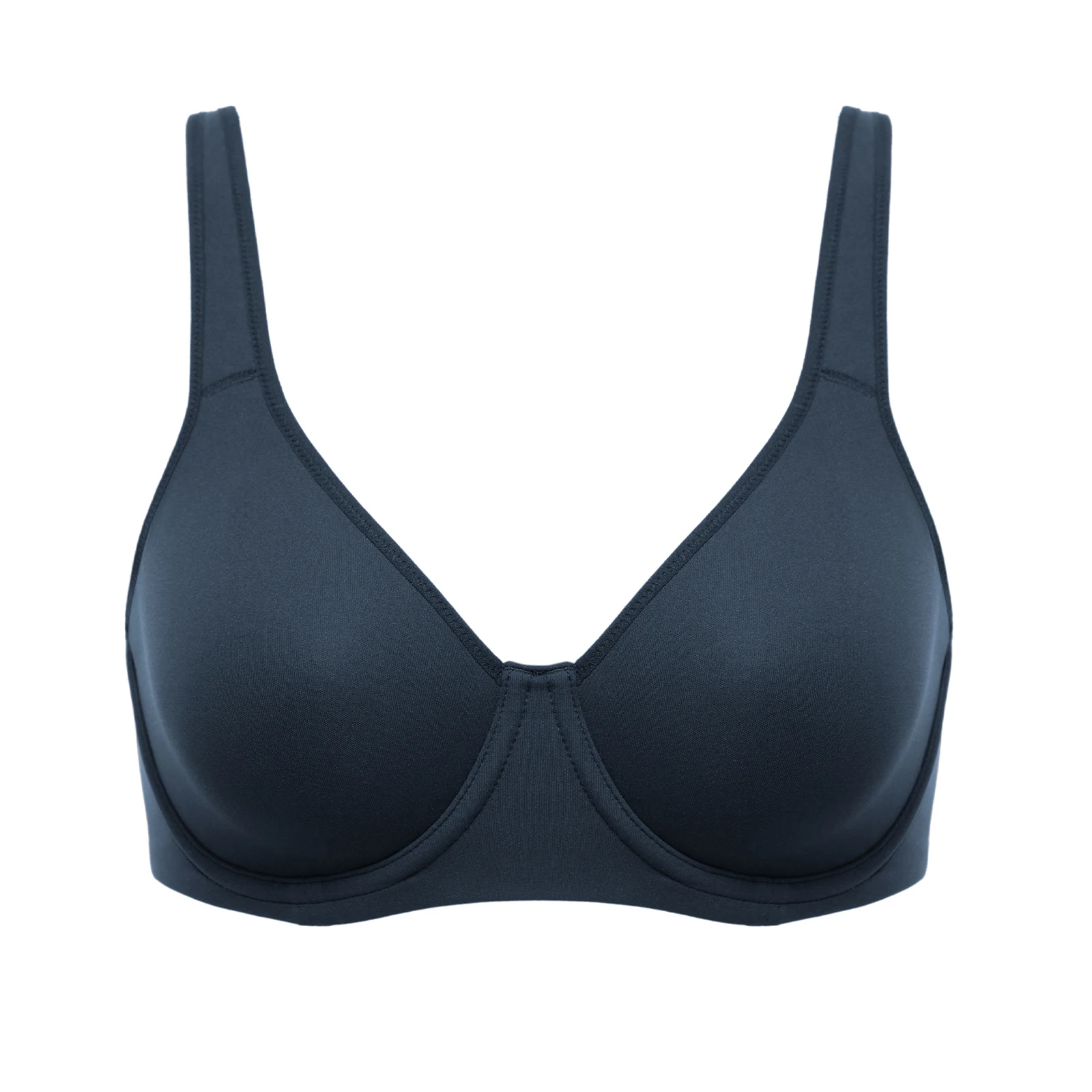 DELIMIRA Women's Inbarely Plus Seamless Bra Full Coverage Plus Size Unlined Underwire Bras