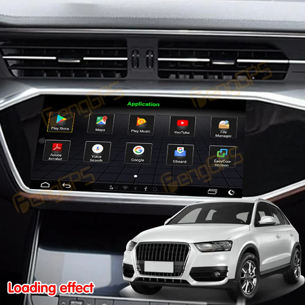 10'' Car Radio Carplay For Audi Q3 2019-2021 Upgrade 2023 High-end Multimedia Player Stereo Head Unit GPS Navigation wifi 4g DSP