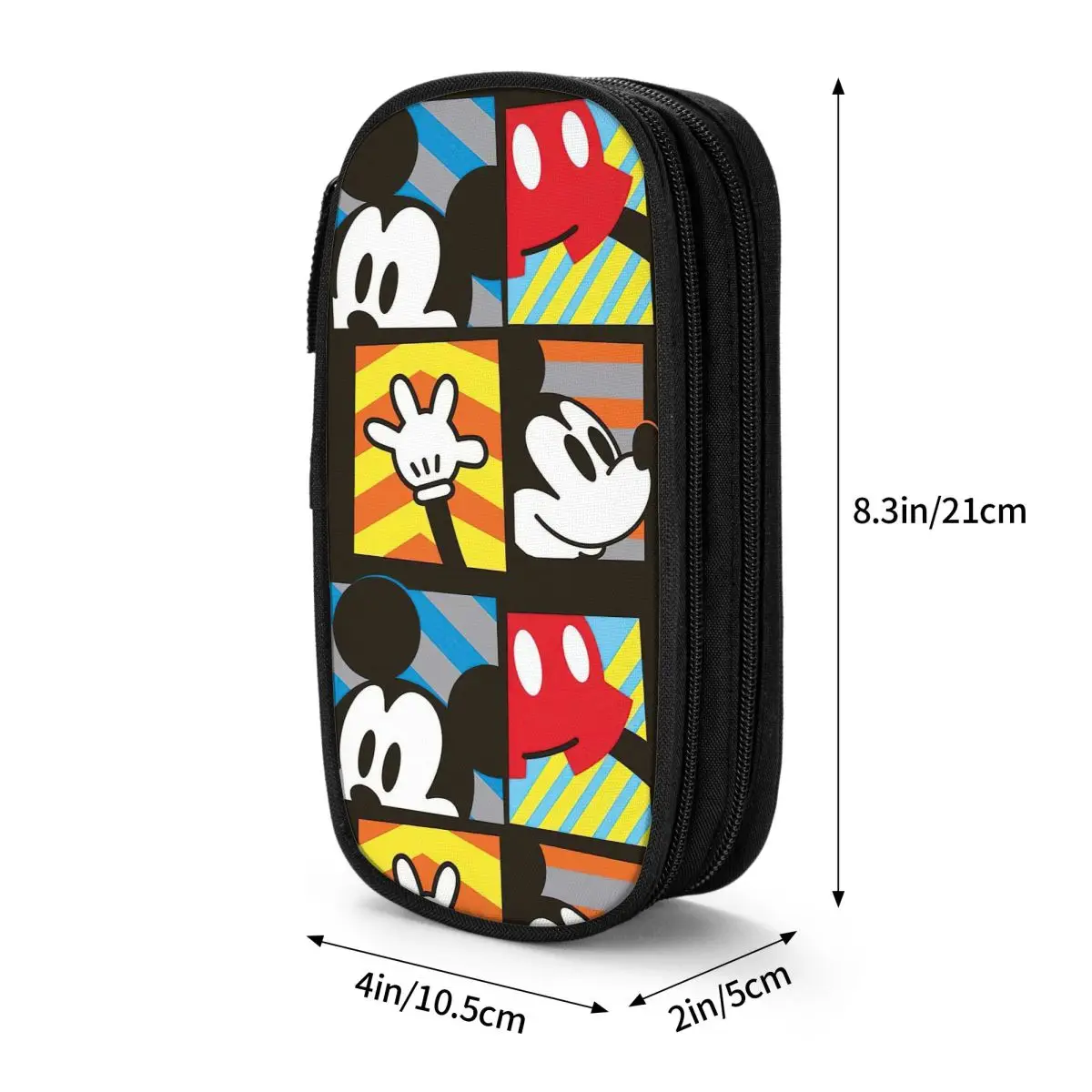 Imagem -06 - Estojos de Lápis Mickey Mouse para Crianças Grande Bolsa de Armazenamento Figuras Animes dos Desenhos Animados Caneta para Estudantes Presente Escolar Novo