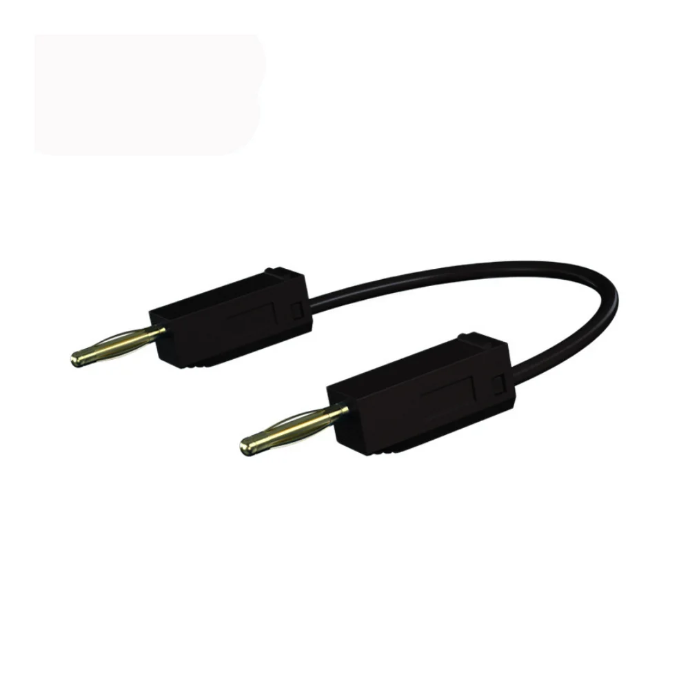 2PCS 2mm Banana Connector Test Cables with Gold Plated Contacts 10A 600V for Electrical Measurement and Testing