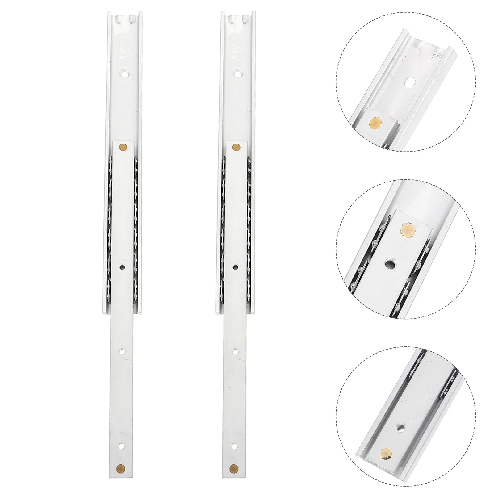 

2pcs 16mm 140mm Small Drawer Aluminum Rails Durable Cabinet Cupboard Extended Slides Furniture Hardware