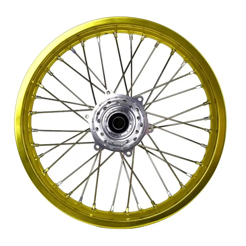 Yellow Rim Fit RMZ 21 18 Inch Wheel Set Dirtbike Alloy Wheels Rims Motocross Wheels - view 3