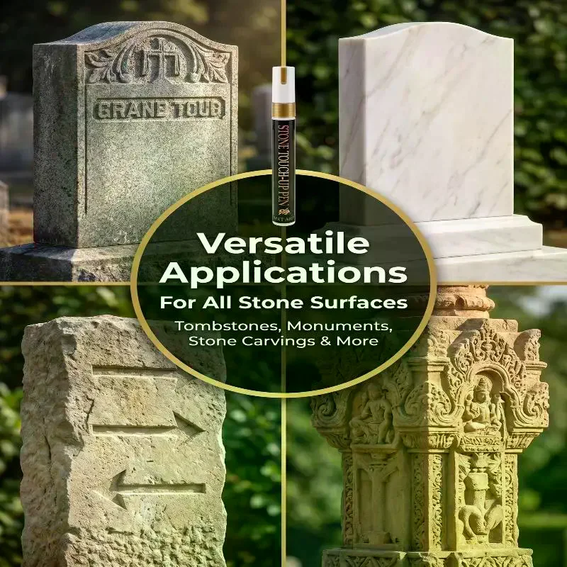 Tombstone Marker Inscription Restoration Pen For Granite Marble And Stone Surface  Covering And Restoration Pen