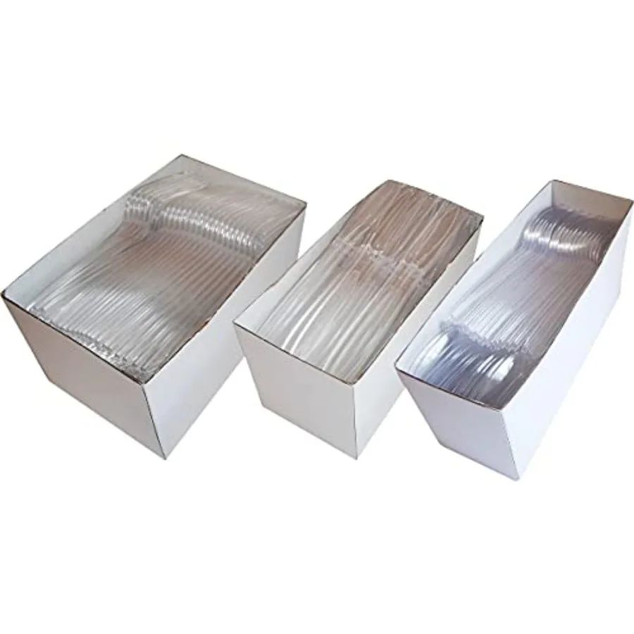 887389 Polystyrene Serving Sets Heavy-Weight Clear