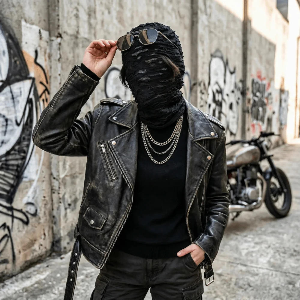 Black Color Balaclava Cap No Hole Design Breathable Fabric Full Ski Mask UV Protection Thin Material Head Cover Hat