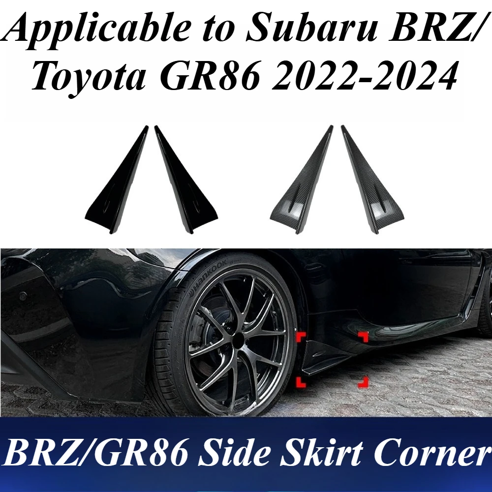 

For Toyota Subaru BRZ GR86 2022-2024 Side Skirt Extensions Diffuser Aero Kit Exterior Styling Body Kit Car Exterior Accessories