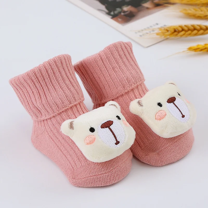 Keep Your Baby's Feet Safe and Warm with These Non-slip Cotton Socks  Cute Cartoon Cotton Baby Socks for 0-3 Years Old