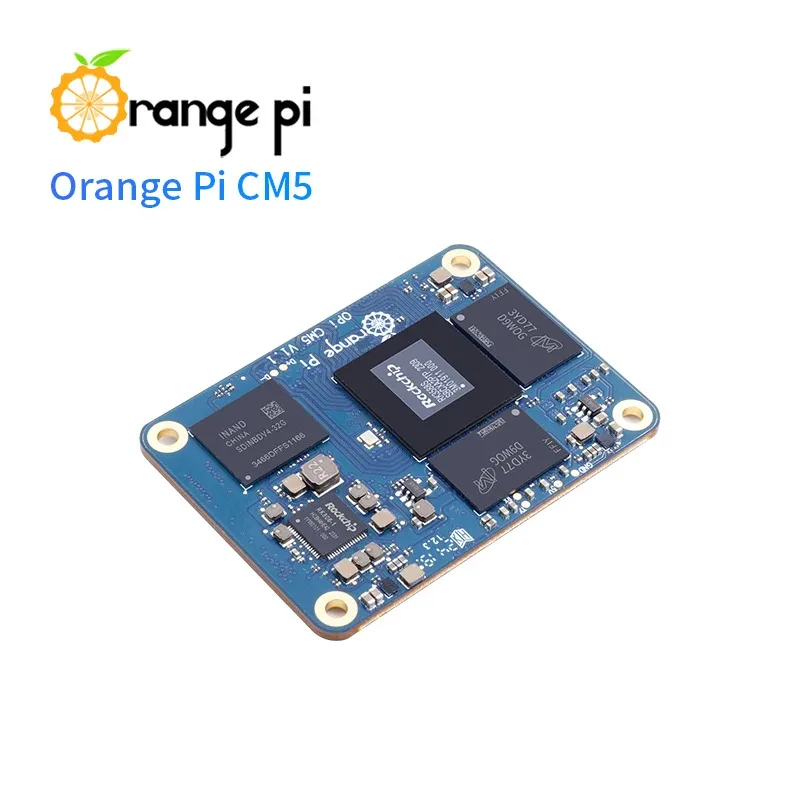 Orange Pi CM5+Base Board 8GB RAM LPDDR4/4X 32GB EMMC Single Board Computer RK3588S 2*2.5G Ethernet WiFi-5+BT5.0 with BLE Mini PC