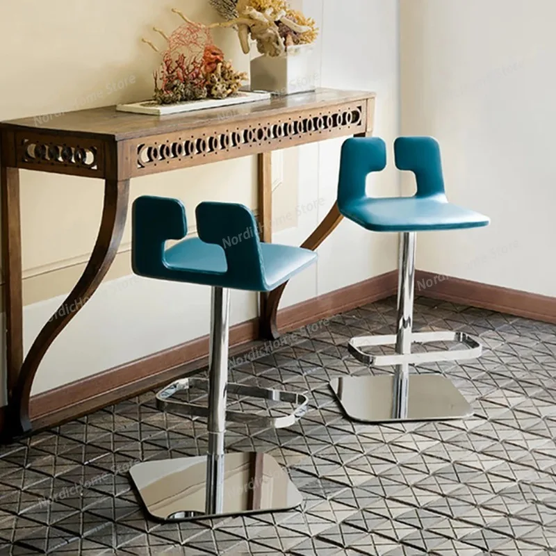 

Set Of 2 Adjustable Height Bar Chair Premium Comfortable Modern Nordic Bar Chair Beauty Kitchen Tabourets De Bar Home Furniture
