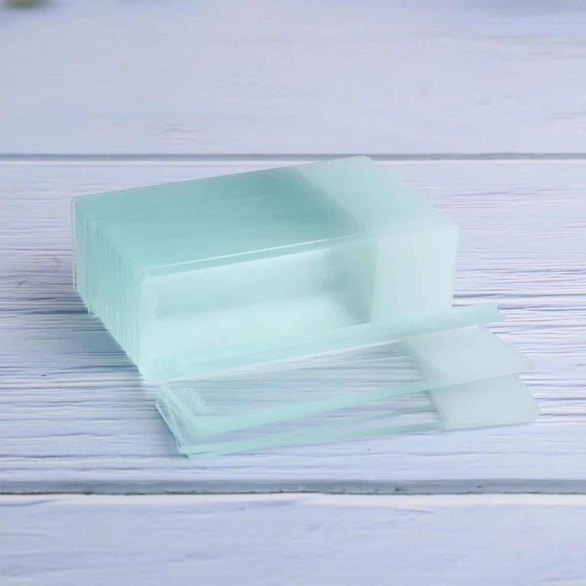 

Microscope Blank Glass Slides Transparent Durable Optical Glass Box for Biological Science Education Experiment