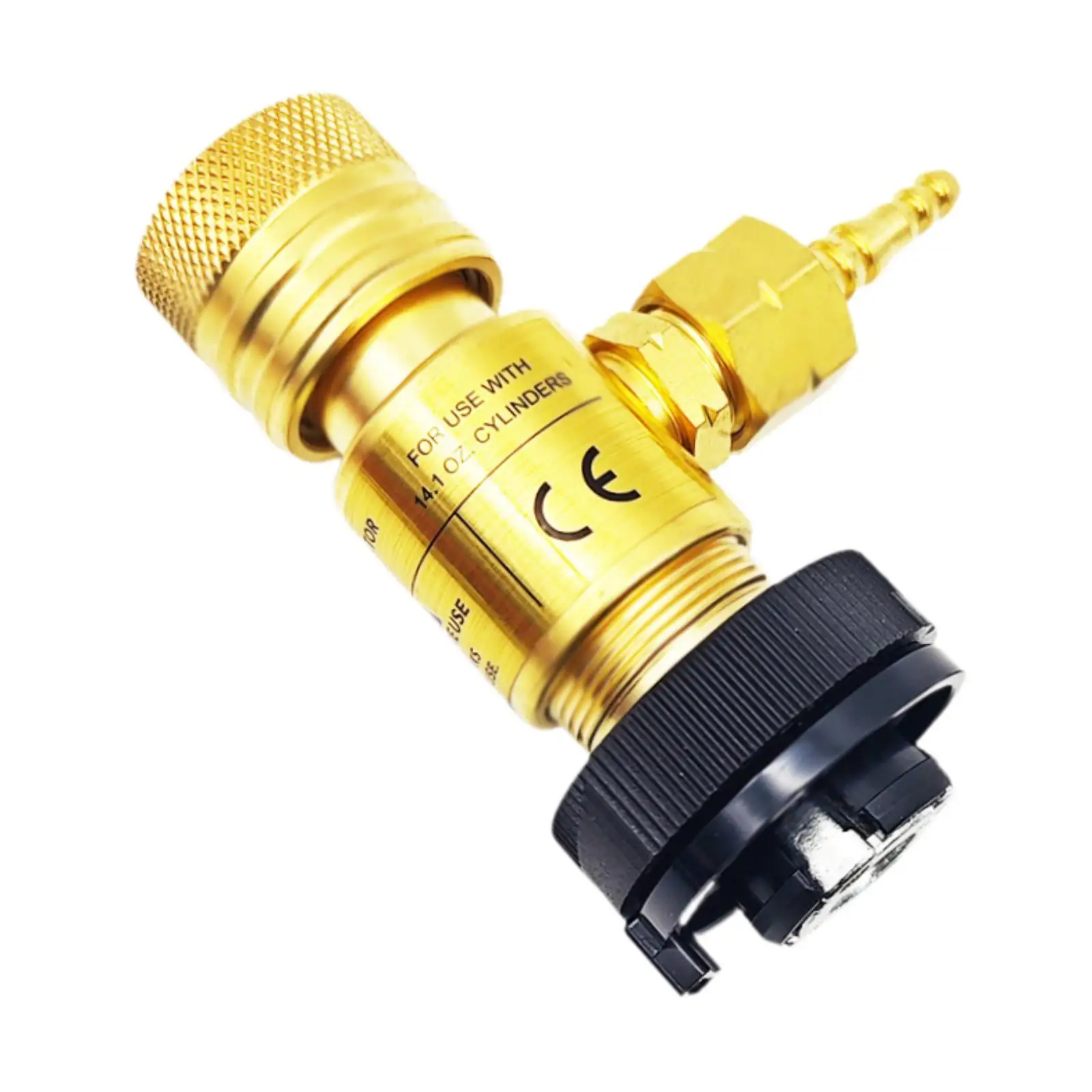 Oxyfuel Welding Gas Regulator Adapter Copper Welding Equipment Torch Regulator Precision Adjustment Tank Adapter M16x1.5