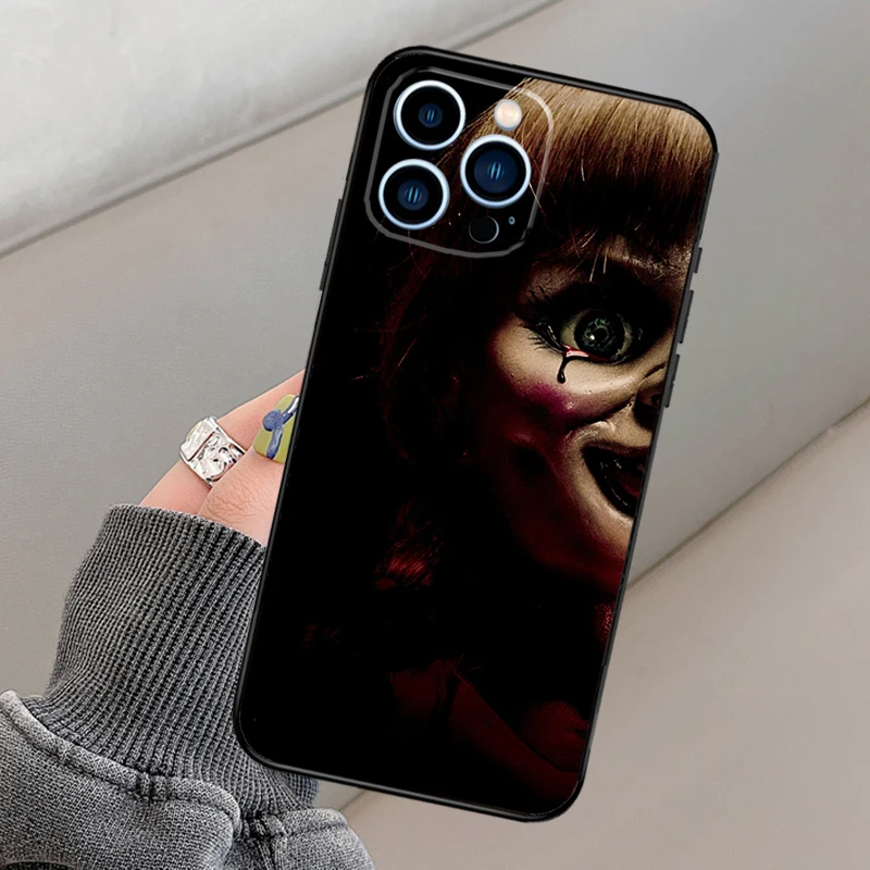 Annabelle Horror Movie Case For iPhone 13 12 11 14 15 16 Pro Max Mini XR XS X Plus Bumper Cover Capa