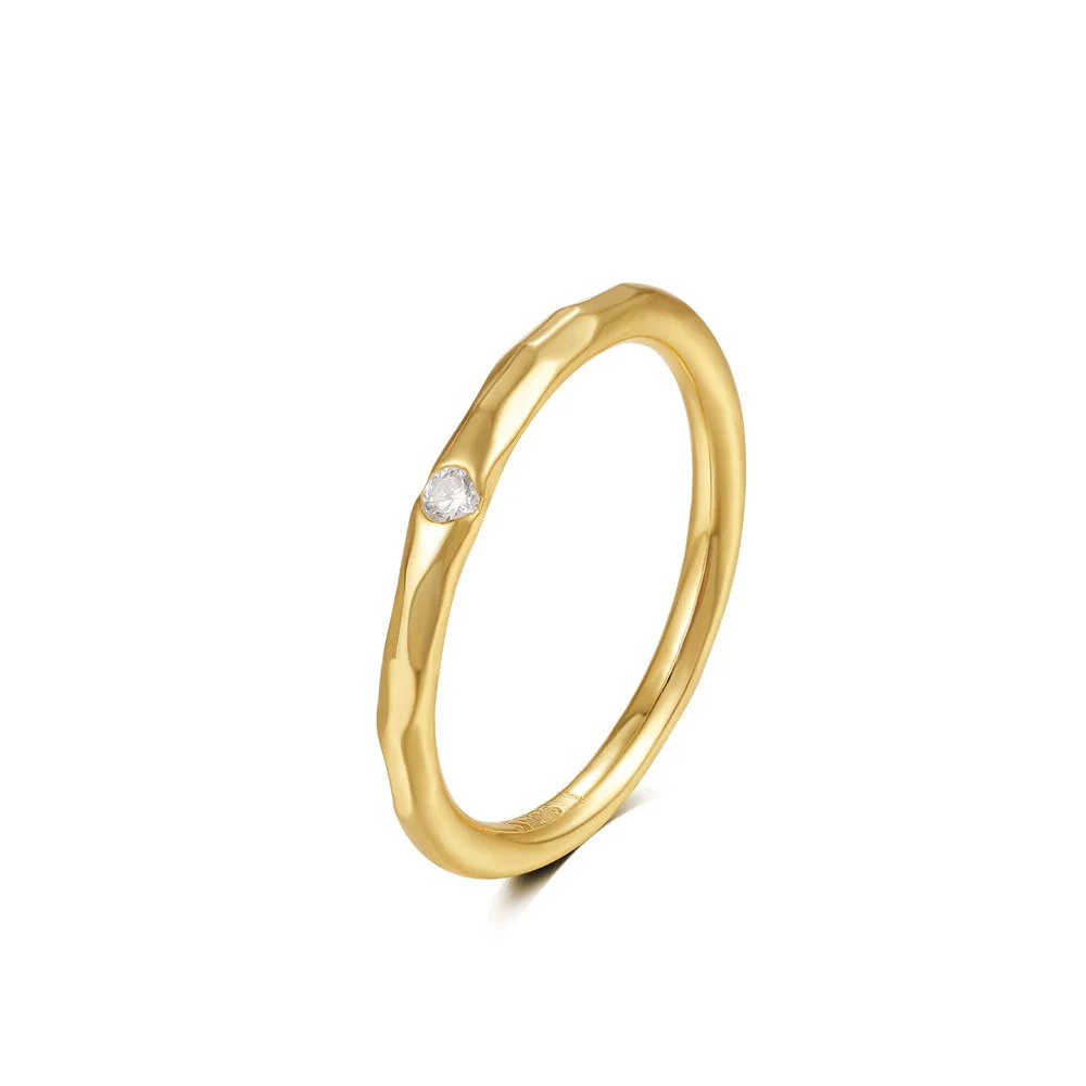 BOAKO-Anillo de plata de ley 100% 925 con textura metálica para hombre y mujer, sortija lisa de circonita, joyería de uso diario, regalo de cumpleaños