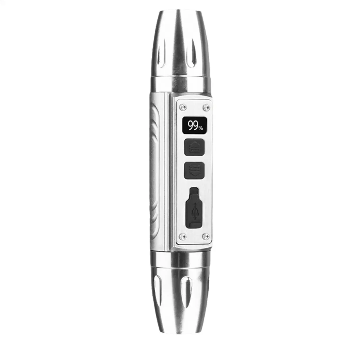 A24I 4-in-1 LED LCD Flashlight White Yellow UV 365nm/395nm USB Charging Jewelry Jade Stone Pet Stains Marker Ore Money Silver