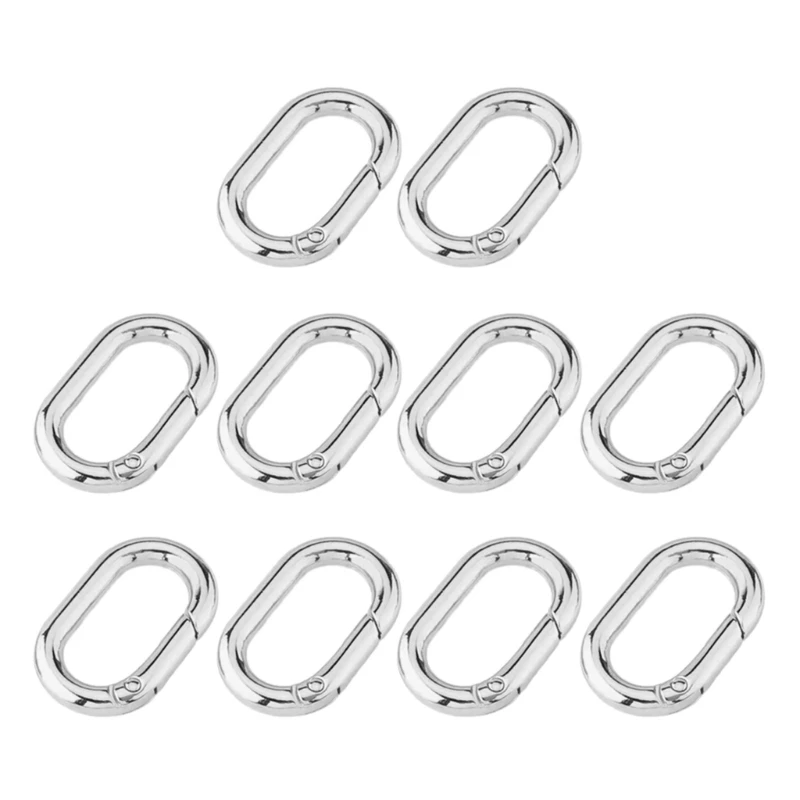 Pack of 10 Jewelry Clasps Necklace Enhancements Oval Clasp Jewelry Finding