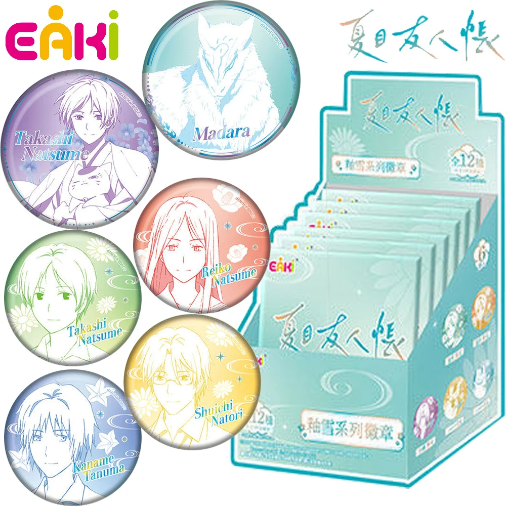 

Original EAKI Natsume Yuujinchou Anime Round Badge Anime Peripheral Characters Commemorative Brooches Bag Accessories Fun Gifts