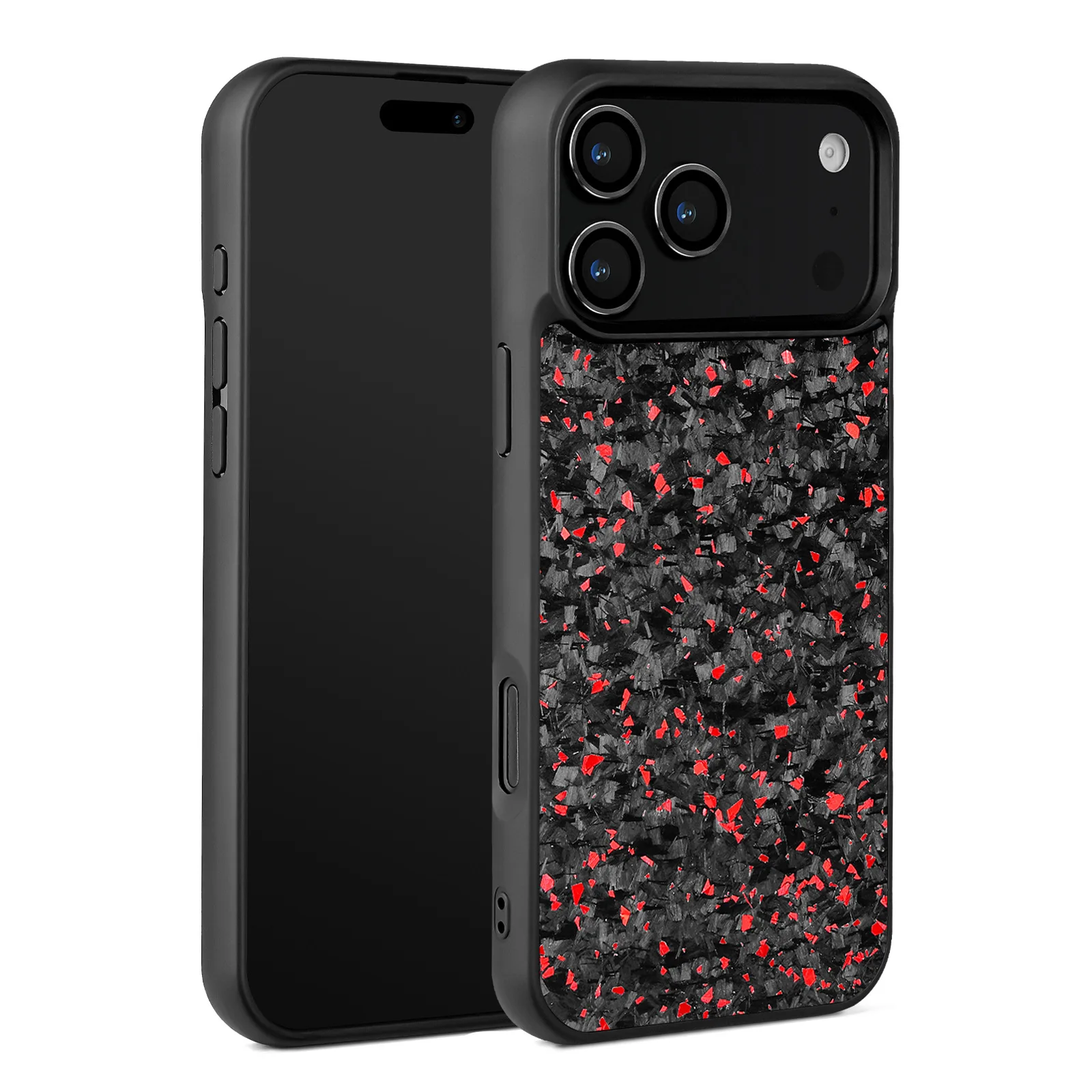 Matte Curved Forged Carbon Fiber Phone Case For iPhone 12 13 14 15 16 17 18 Pro Max Air Plus Shckproof Anti-slip Wireless Cover