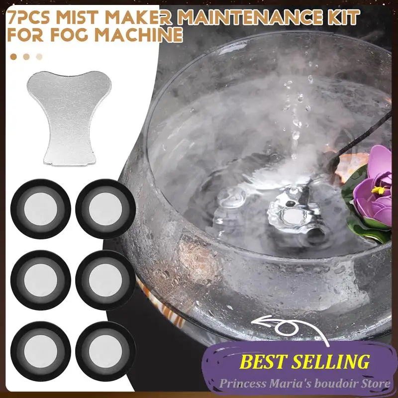 

AB30-7Pcs Mist Maker Maintenance Kit, Disk Disk Key Replacement Parts Kits For Fog Machine