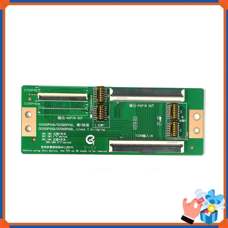 Compact CC580PV6D  Close Y Bridging Adapter Plate TCON In 60P 96P OUT Y Bridging Adapter Board