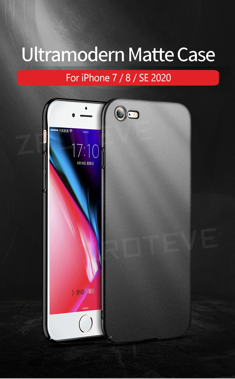 SE 2022 Hülle Zroteve Ultradünne Harte PC Matte Hülle für iPhone 7 8 Plus SE 2020 2 3 SE2 SE3 iPhone SE iPhone 7 iPhone 8 Handyhülle – Detail 4