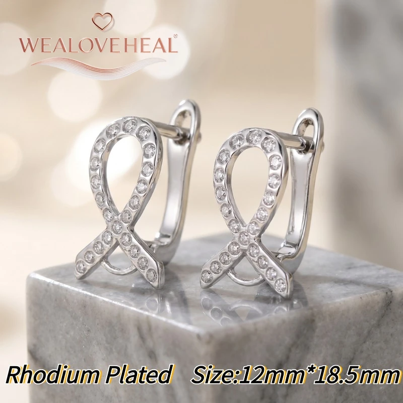 schmuckherstellung zubehör，Modische 18K Gold/Rhodium plattierte Infinity-Ohrringverschlüsse, Messing-Pavé-CZ-Stab-Ohrhaken für DIY-Schmuckherstellung – Detail 22