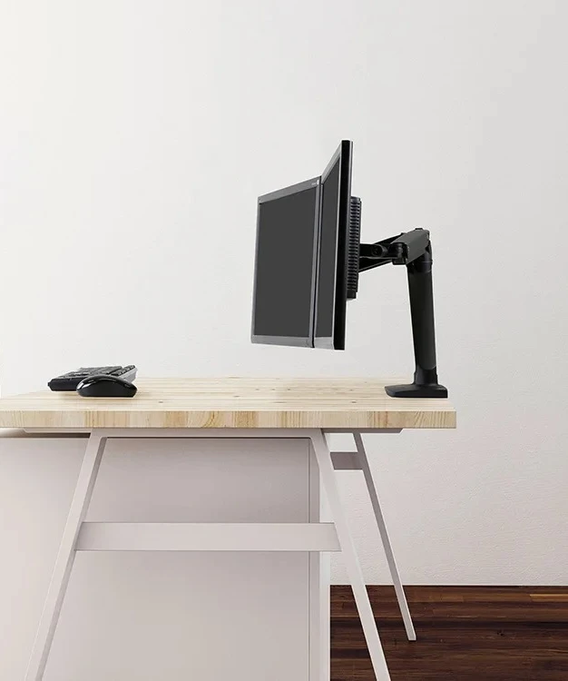 Desktop monitor double-spell bracket Rotatable computer rocker arm bracket