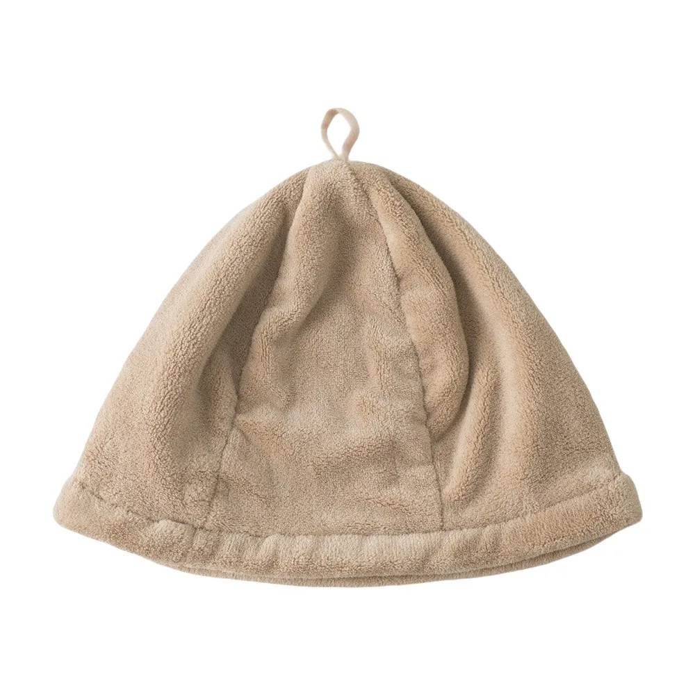 New Traditional Design Sauna Hat Unisex Khaki Color Heat Protection Cap Insulated Heat Protection Bathhouse Hat Steam Room