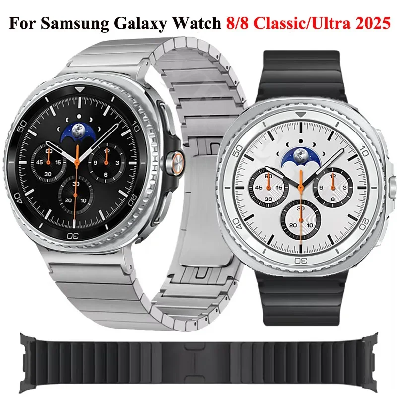 Роскошный металлический браслет для Samsung Galaxy Watch Ultra 47 мм, быстросъемный ремешок из нержавеющей стали без зазоров для Galaxy 7 Ultra 47 мм