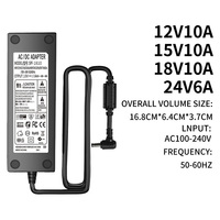 AC 110V/220V 12V 15V 18V 10A 24V 6A 10A /AC adapter interface: 5.5 * 2.1-2.5mm video monitoring monitor light box desktop