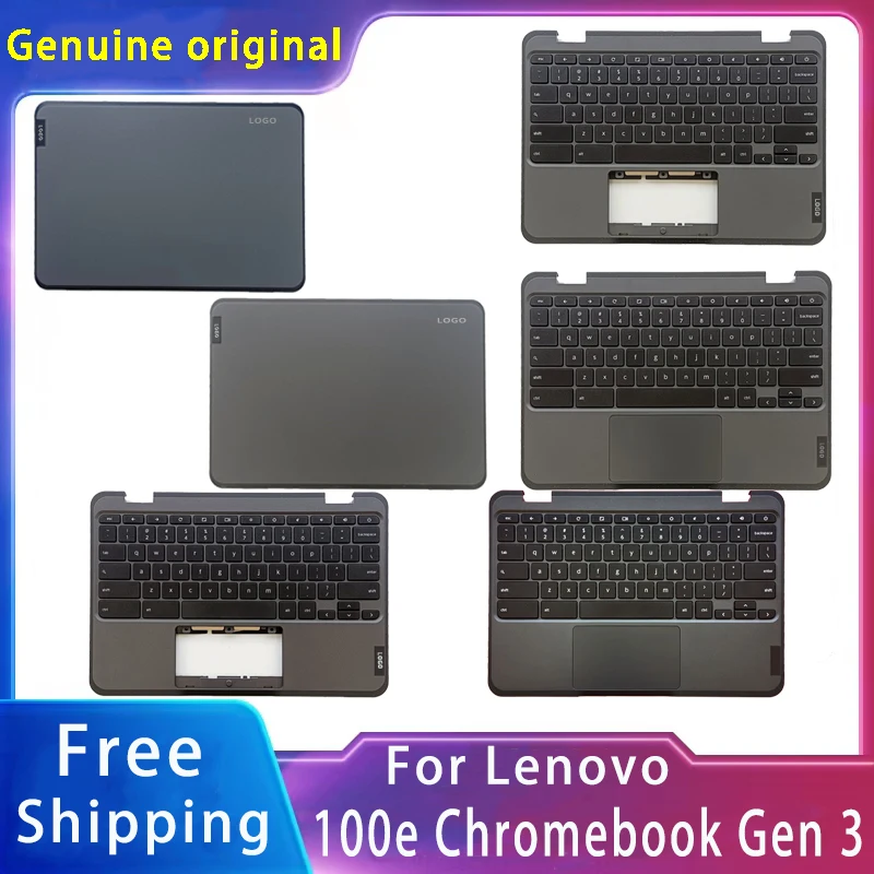 

New For Lenovo 100e Chromebook Gen 3;Replacemen Laptop Accessories Lcd Back Cover/Palmrest/Keyboard With LOGO 5CB0Z69390