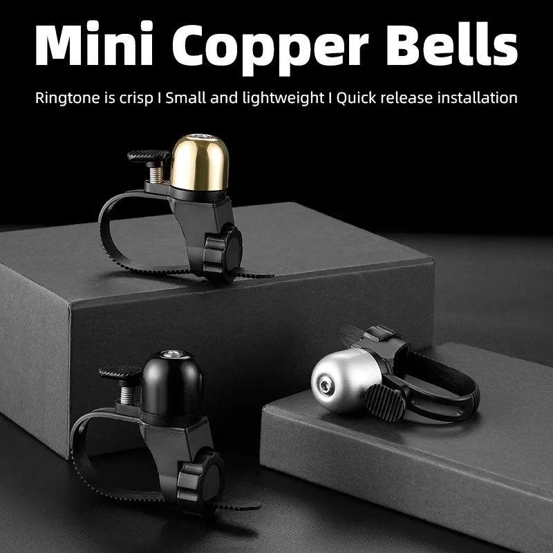 

Bicycle Bell Handlebar Mountain Bike Copper Alloy Mini Retro Bell Safety Warning Pick Strike Horn Scooter Road MTB Accessories
