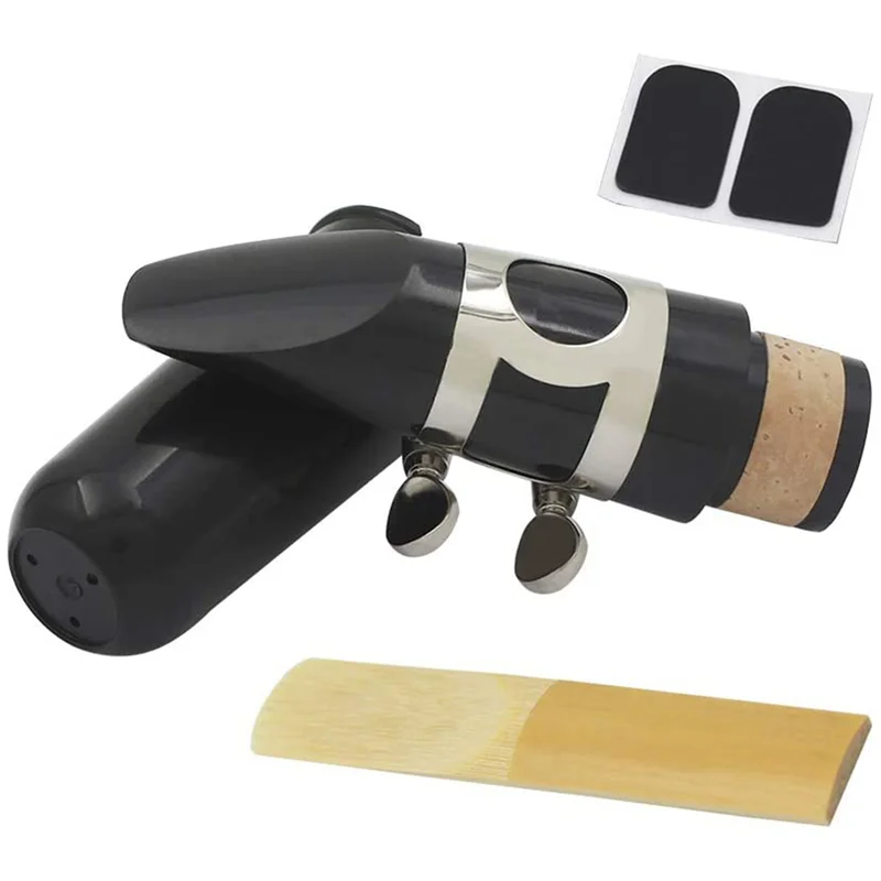 B72A 4X Mouthpiece Kit, Includes Ligature+Clarinet Reed 2.5+Black Clarinet Mouthpiece Plastic Cap