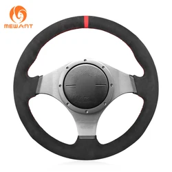 MEWANT For  Mitsubishis Lancer Evolution EVO IX 9 VIII 8 VII 7 Heat Resistant Thin Steering Wheel Cover For Automobile Red Strip